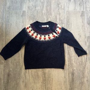 Janie and Jack Cashmere Christmas sweater 12-18 Months